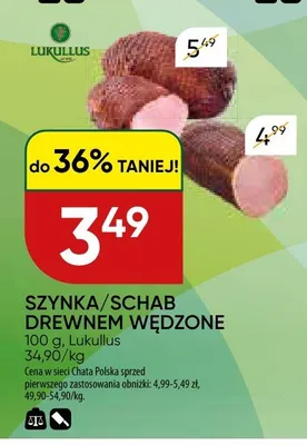 Wędliny drewnem wędzone Lukullus promocja w Chata Polska