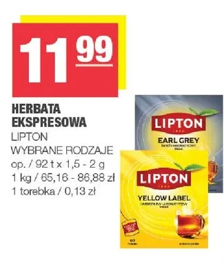 Herbata ekspresowa Lipton promocja w SPAR