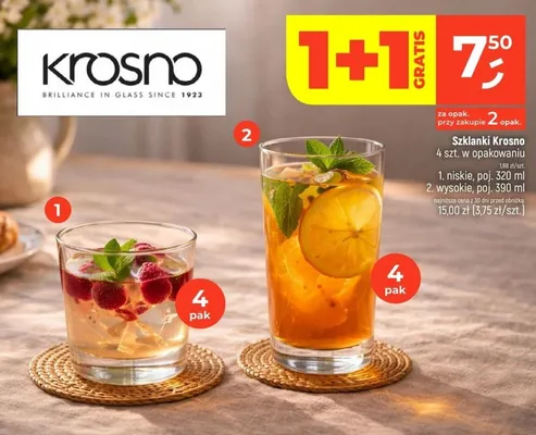 Szklanki wysokie promocja w Dealz