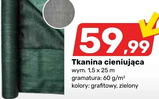 Tkanina cieniująca promocja w Bricomarche