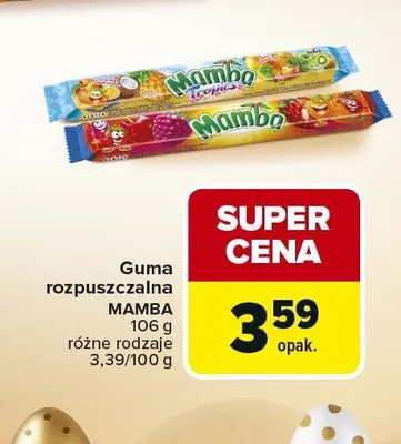 Guma rozpuszczalna różne rodzaje promocja w Carrefour