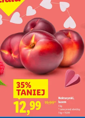 Nektarynki luzem promocja w Lidl