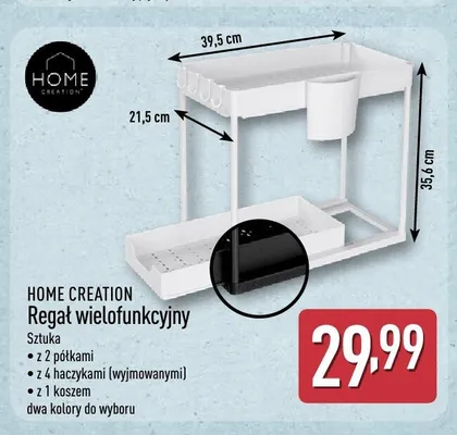 Regał wielofunkcyjny Home Creation promocja w Aldi