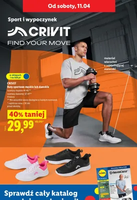 Buty sportowe męskie lub damskie promocja w Lidl