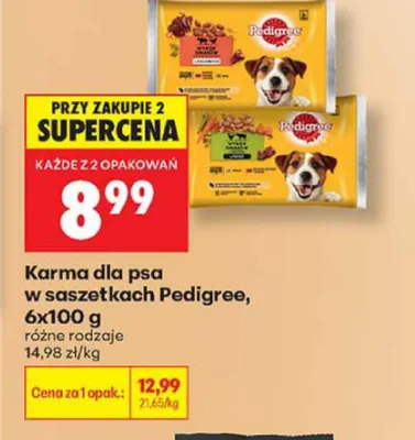 Karma dla psa w saszetkach Pedigree Junior promocja w Biedronka