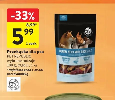 Przekąska dla psa Pet Republic promocja w Intermarche