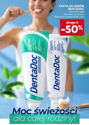 Pasta do zębów DentaDoc Whitening promocja w Stokrotka