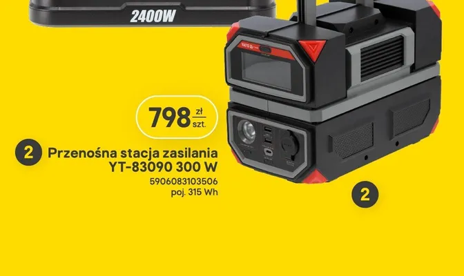 Przenośna stacja zasilania promocja w Castorama