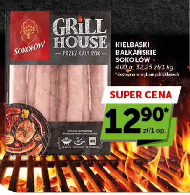 Kiełbaski bałkańskie Sokołów Grill House promocja w Euro Sklep