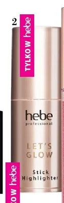 Rozświetlacz do twarzy w sztyfcie Hebe Professional Let's Glow Stick Highlighter Moonlite promocja w Hebe