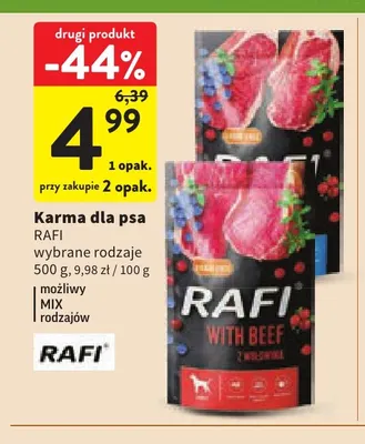 Karma dla psa kurczak Pupil promocja w Intermarche
