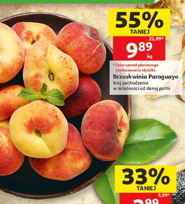 Brzoskwinia Paraguayo promocja w Auchan
