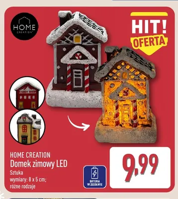 Domek zimowy LED Home Creation promocja w Aldi