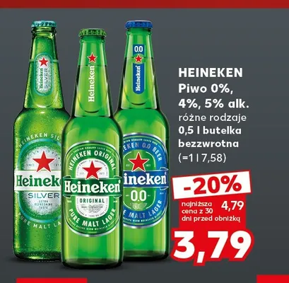 Piwo Heineken Original promocja w Kaufland