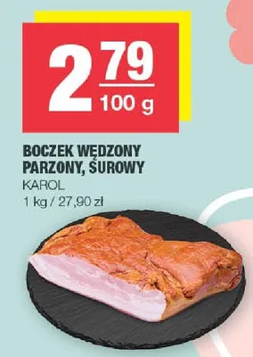 Boczek wędzony parzony, surowy promocja w SPAR