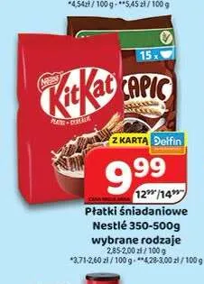 Płatki śniadaniowe Nestlé KitKat promocja w Delfin