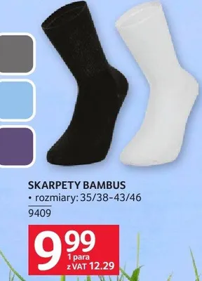 Skarpety Bambus, rozmiary 35/38-43/46 promocja w Selgros