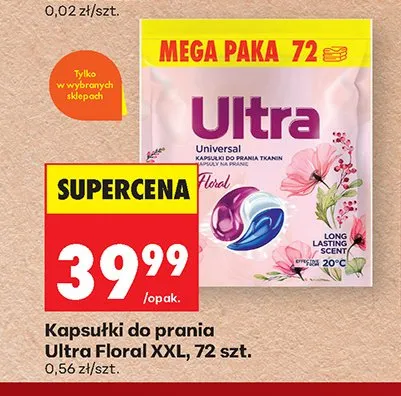 Kapsułki do prania Ultra Universal Floral XXL promocja w Biedronka