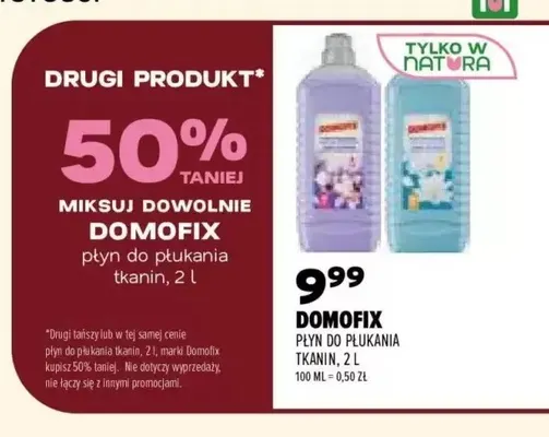 Płyn do płukania tkanin Domofix promocja w Drogerie Natura
