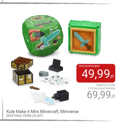 Kule Make it Mini Minecraft Miniverse promocja w Smyk