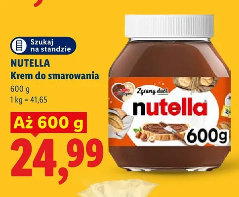 Krem do smarowania Nutella promocja w Lidl
