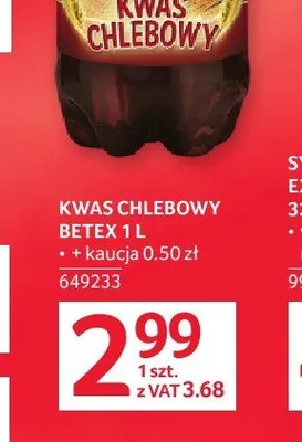 Kwas chlebowy Betex promocja w Selgros