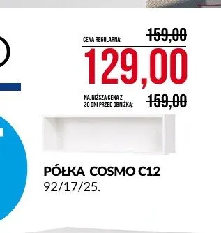 Półka Cosmo C12 promocja w Abra Meble