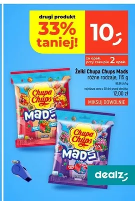 Żelki Chupa Chups Mads Berries promocja w Dealz