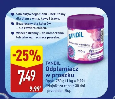 Odplamiacz w proszku promocja w Aldi