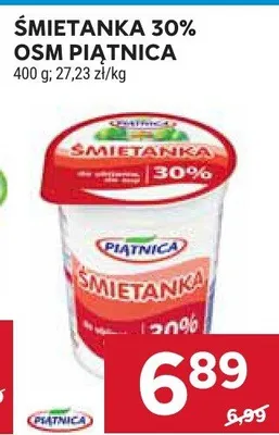 Śmietanka 30% promocja w Stokrotka