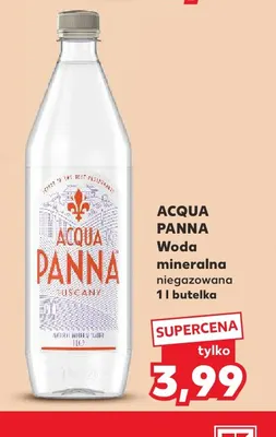 Woda mineralna niegazowana Acqua Panna promocja w Kaufland