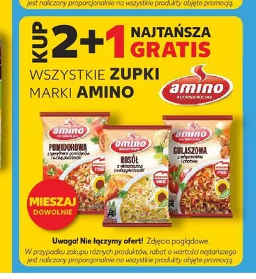 Zupa błyskawiczna Gulaszowa Amino promocja w Kaufland