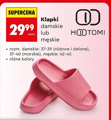Klapki damskie Hootomi promocja w Biedronka