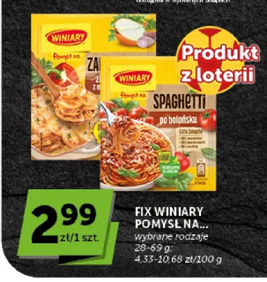 Fix Spaghetti po bolońsku Winiary promocja w ABC