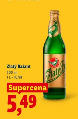 Piwo Zlatý Bažant promocja w Lidl