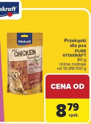 Przekąski dla psa VITAKRAFT 80 g różne rodzaje promocja w Carrefour