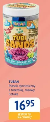 Piasek dynamiczny z foremką różowy Tuban Tubi Sands promocja w Drogerie DM