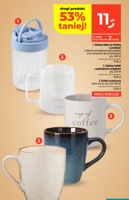 Szklany bidon ze słomką i ustnikiem z dwoma zamykanymi pokrywkami oraz uchwytem do przenoszenia 450 ml promocja w Dealz