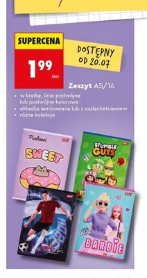 Zeszyt A5 16 kartek laminowany St. Majewski promocja w Biedronka