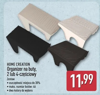 Organizer na buty Home Creation 2 lub 4-częściowy promocja w Aldi