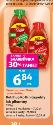 Ketchup Kotlin promocja w Auchan