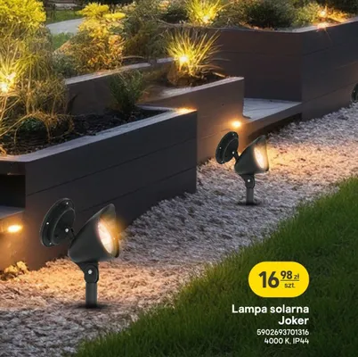 Lampa solarna Joker promocja w Castorama