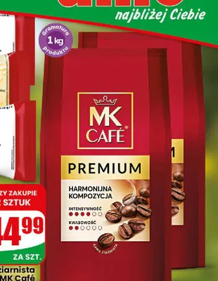 Kawa ziarnista MK Café Premium promocja w Dino