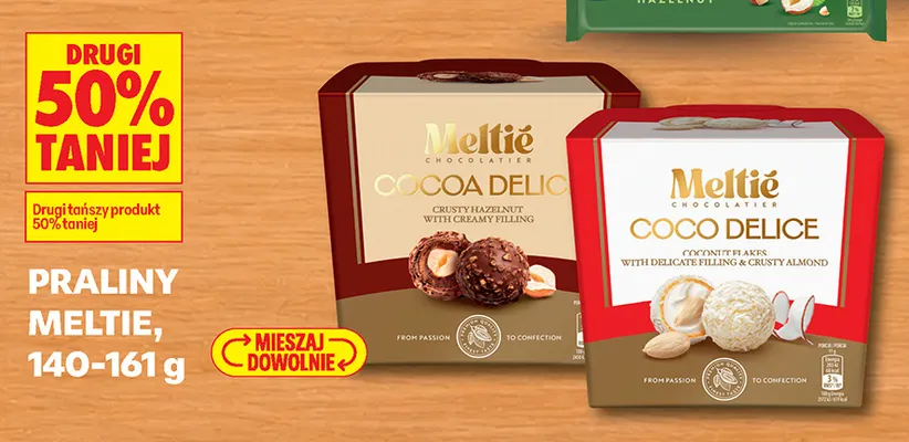 Praliny Meltié Cocoa Delice promocja w Biedronka