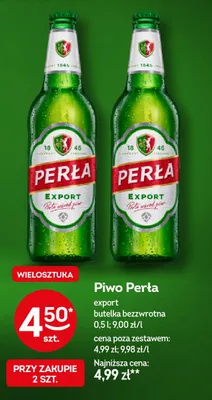 Piwo Perła Export promocja w Żabka