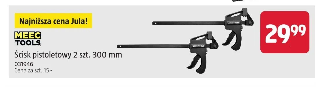 Ścisk pistoletowy MEEC TOOLS 2-pak promocja w Jula