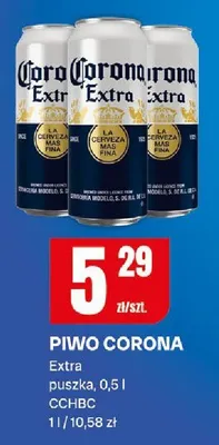 Piwo corona extra promocja w Chorten