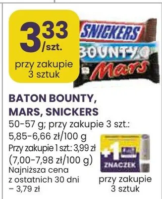 Baton snickers promocja w Stokrotka