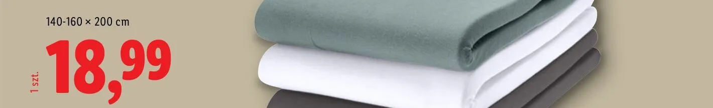 Prześcieradło z gumką z bawełną LIVARNO 140-160x200 cm promocja w Lidl