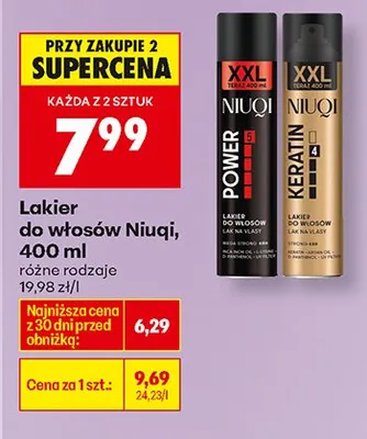 Lakier do włosów, różne rodzaje promocja w Biedronka